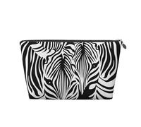 Impression Abstraite de zèbre Animal, Trousse de Toilette Trousse de Maquillage Sac à cosmétiques Trousse de Toilette de Voyage Portable
