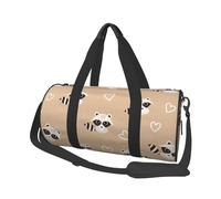 Impression Animale Mignonne de Raton Laveur, Sac de Voyage de Grande capacité, Sac à Main Rond, Sac de Voyage de Sport, fourre-Tout, Sac de Fitness