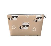 Impression Animale Mignonne de Raton Laveur, Trousse de Toilette Trousse de Maquillage Sac à cosmétiques Trousse de Toilette de Voyage Portable