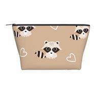 Impression Animale Mignonne de Raton Laveur, Trousse de Toilette Trousse de Maquillage Sac à cosmétiques Trousse de Toilette de Voyage Portable
