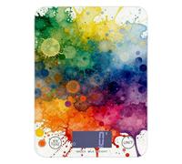 Impression aquarelle arc-en-ciel imperméable pour cuisine Essentials 5 kg/5 g (scénario) Petite échelle avec 4 unités pour expresso, expresso, pesa numérique para alimentos