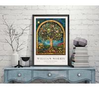 Impression arbre de vie William Morris, impression d'exposition William Morris, poster William Morris, art mural, art textile, poster vintage (298c) A4