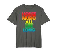 Impression arc-en-ciel « Defected House Music All Life Long » T-Shirt