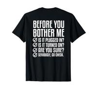 Impression arrière Avant Que tu ne me déranges T-Shirt