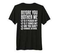 Impression arrière Avant Que tu ne me déranges T-Shirt Haut de Gamme