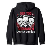 Impression arrière La Mort Nous Rire Tous Les Allemands Sweat à Capuche