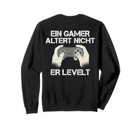 Impression arrière Un Joueur ne vieillit Pas, il Niveau Sweatshirt