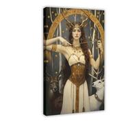 Impression Artemis - Impression gi Art nouveau - Poster sur toile - Art mural - Peintures 30 x 45 cm