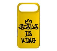 Impression Artistique chrétienne de Style Graffiti Jesus is King Couronne Coque pour iPhone Air