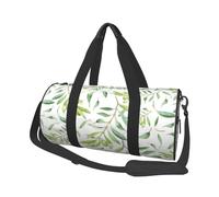 Impression Artistique d’Olivier à Feuilles Vertes, Sac de Voyage de Grande capacité, Sac à Main Rond, Sac de Voyage de Sport, fourre-Tout, Sac de Fitness