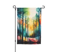 Impression artistique d'arbre pour toutes les occasions, jardin, toutes saisons, drapeau extérieur, décoration de cour pour patios, drapeaux