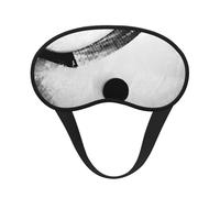 Impression artistique de hockey sur glace pour adultes et enfants - Cache-œil bloquant la lumière pour voyage, usage quotidien, sieste, insomnie, camping
