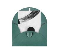 Impression artistique de hockey sur glace verticale avec boucle d'amour en papier nacré avec enveloppes pour amis, famille