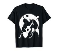 Impression Artistique Panda Music Guitar Moon T-Shirt