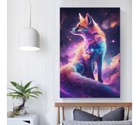 Impression artistique représentant une constellation de renards, décoration murale pour chambre à coucher, peinture moderne, pour cuisine, cadeau pour femme et homme, 20 x 30 cm