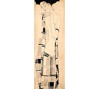 Impression artistique sur papier mat 220 g - Fille debout Schiele Egon - Image verticale debout fille debout 59_X_20_in