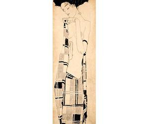 Impression artistique sur papier mat 220 g - Fille debout Schiele Egon - Image verticale debout fille debout 59_X_20_in