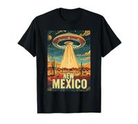 Impression Artistique UFO Cactus Desert du Nouveau-Mexique T-Shirt