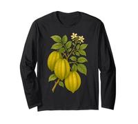 Impression Artistique Vintage Botanical Starfruit Nature Manche Longue