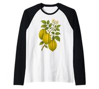 Impression Artistique Vintage Botanical Starfruit Nature Manche Raglan
