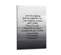 Impression avec poème d'affirmation (1) - Impression sur toile - Cadeau pour vos amis ou pour votre propre utilisation - Décoration de chambre à coucher, salon - Style esthétique - 20 x 30 cm