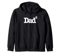 Impression Blanche Humoristique « Dad of Five Children » (Papa quintupled) Sweat à Capuche