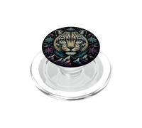 Impression Blizzard léopard des neiges Robuste PopSockets PopGrip pour MagSafe