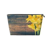 Impression Bouquet De Jonquilles, Trousse de Toilette Trousse de Maquillage Sac à cosmétiques Trousse de Toilette de Voyage Portable