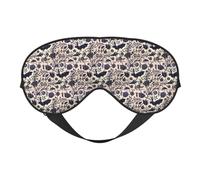 Impression chauve-souris douce à double usage Bloque efficacement la lumière Masque pour les yeux occultant pour dormir