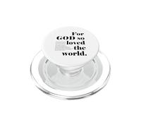 Impression chrétienne pour Dieu si aimé Le Verset de la Bible du Monde PopSockets PopGrip pour MagSafe