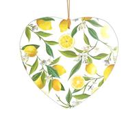 Impression citrons tropicaux frais, cadeaux de mariage personnalisés, décoration de Noël en acrylique pour jeunes mariés et couples