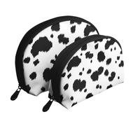 Impression Dalmatien, Trousse de Maquillage Coquille Femme Petit Porte-Monnaie Trousse de Toilette Trousse à cosmétiques 2 pièces