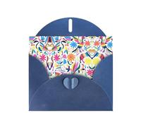 Impression d'animaux Otomi mexicains avec boucle d'amour, papier nacré en vrac avec enveloppes, cartes de vœux, 10,2 x 15,2 cm