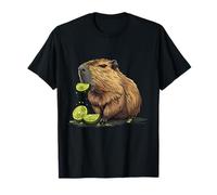 Impression d'animaux sauvages Capybara Lime Lover T-Shirt
