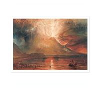 Impression d'art classique Vesuvius In Eruption Joseph Mallord William Turner, art mural, exposition d'art romantisme, décoration d'intérieur, A1 (impression uniquement) - 84,1 x 59,4 cm
