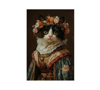 Impression d'art de chat portrait de la déesse grecque, affiche d'art murale, œuvre d'art originale, décoration 1-gigapixel