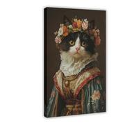 Impression d'art de chat portrait de la déesse grecque, affiche d'art murale, œuvre d'art originale, décoration 1-gigapixel