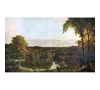 Impression d'art haute définition sur toile - In the Catskills - Thomas Cole - 127 x 101,6 cm | Artistique pour pendaison de crémaillère, bureau ou chambre à coucher | Décoration élégante et