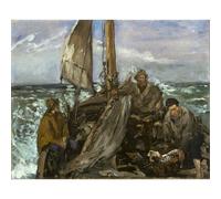 Impression d'art haute définition sur toile - Manet - The Toilers of the Sea - 76,2 x 101,6 cm | Artistique pour pendaison de crémaillère, bureau ou chambre à coucher | Décoration élégante et