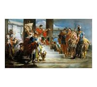Impression d'art haute définition sur toile - Tiepolo - Scipion Africanus Freeing Massiva - 127 x 101,6 cm | Artistique pour pendaison de crémaillère, bureau ou chambre à coucher | Décoration élégante