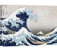 Impression d'art japonaise sur toile - Katsushika Hokusai, La Vague de Kanagawa - 70x50 cm
