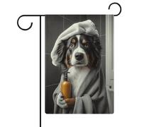 Impression d'art mural Bouvier bernois - Photo de montagne bernoise - Décoration murale amusante pour salle de bain - 1_3 drapeau extérieur - Design décoratif moderne populaire - 30 x 45 cm