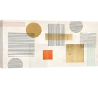 Impression d'art nordique et minimaliste - Peintures sur toile - Sayaka Miko, Lines and Shapes - 100x50 cm