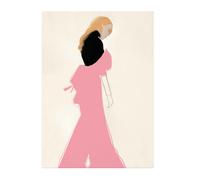 Impression d'art Pink Dress 50x70cm WxH 50x70cm