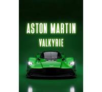Impression d'art Poster de voiture de sport pour garage, cave, salon, bureau, décoration pour fans de voiture, peintures murales exclusives, Aston Martin Valkyrie, 30 x 40 cm