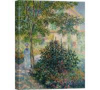 Impression d'art sur toile - Claude Monet, Le jardin d'Argenteuil - 120x90 cm