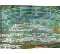 Impression d'art sur toile - Claude Monet, Nymphéas - 120x90 cm