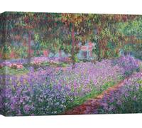 Impression d'art sur toile - Claude Monet, The Artist's Garden at Giverny - 80x60 cm