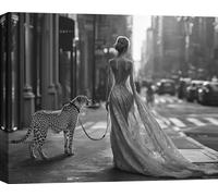 Impression d'art sur toile, Fashion Photo - Julian Lauren - Strolling around, NYC - 60x40 cm