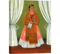 Impression d'art sur toile - Frida Kahlo - Autoportrait, dédié à Léon Trotsky, 1937 - 80x60 cm